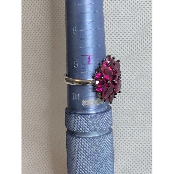 Lab Created Ruby Cocktail Ring - Size 9.5 - Picture 6 of 6
